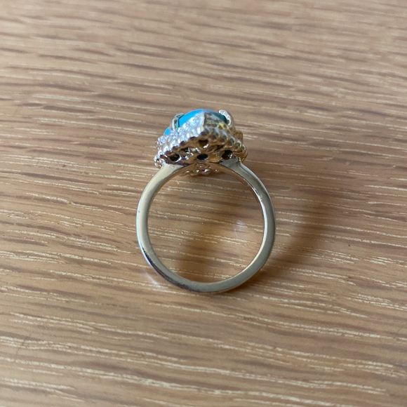 Kendra Scott Color Bar Ring Turquoise Size 5 - Discontinued Style - Picture 5 of 6